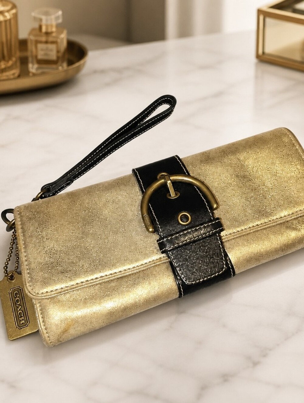 Vintage Coach Soho Clutch Bag